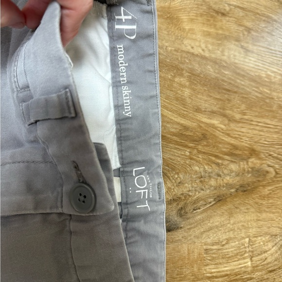 Ann Taylor Loft Modern Skinny Gray Pants - Picture 3 of 3